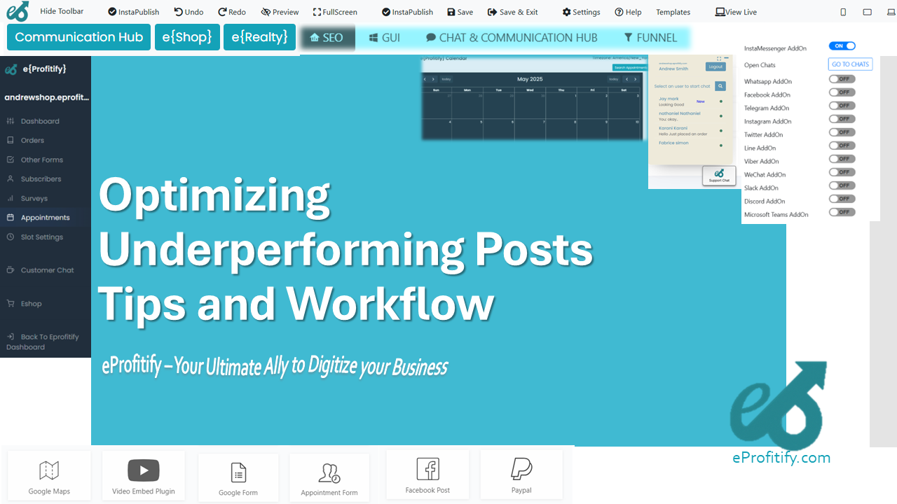 Optimizing Underperforming Posts Tips and Workflow
